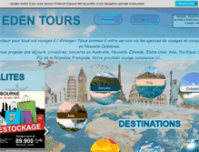 Tablet Screenshot of edentours.nc